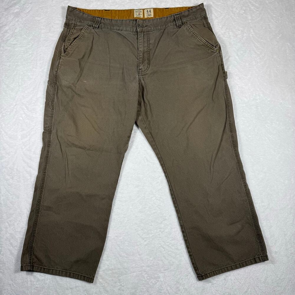 Red Head Men's 44X30 Utility Carpenter Pants Cotton Big & Tall Jeans Olive Green